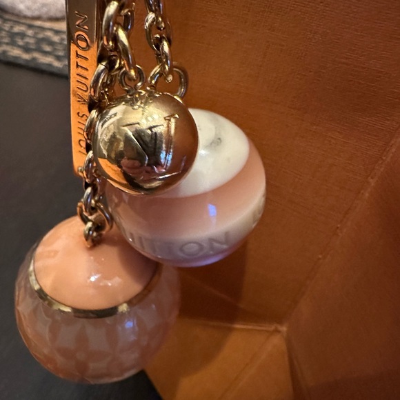 Louis Vuitton Gold, Pink and Cream Keychain - Picture 4 of 6